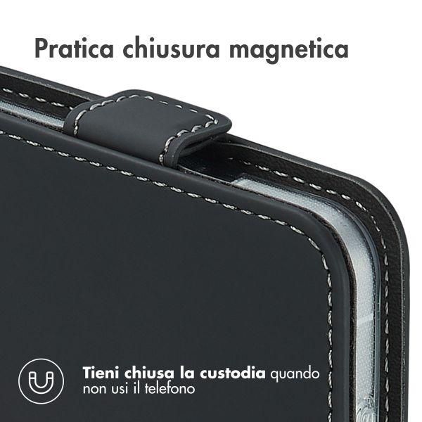 Accezz Flip Case Samsung Galaxy S25 Edge - Schwarz