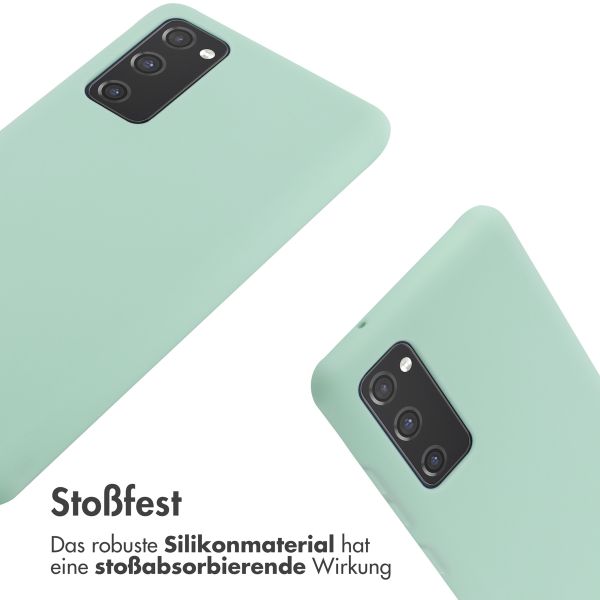 imoshion Silikonhülle mit Band für das Samsung Galaxy S20 FE - Mintgrün