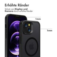 Accezz Rugged Frosted Back Cover mit MagSafe iPhone 14 - Schwarz