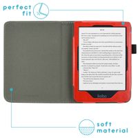 imoshion Vegan Leather Klapphülle Kobo Clara HD - Rot