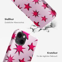 Selencia Vivid Tough Back Cover MagSafe für das iPhone 13 - Stars Rubine Red Light Pink