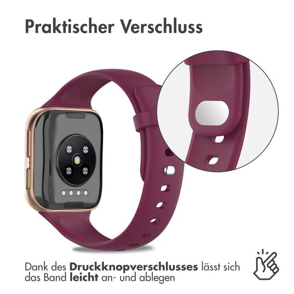 imoshion Silikon Sportarmband für Oppo Watch 46 mm - Bordeaux