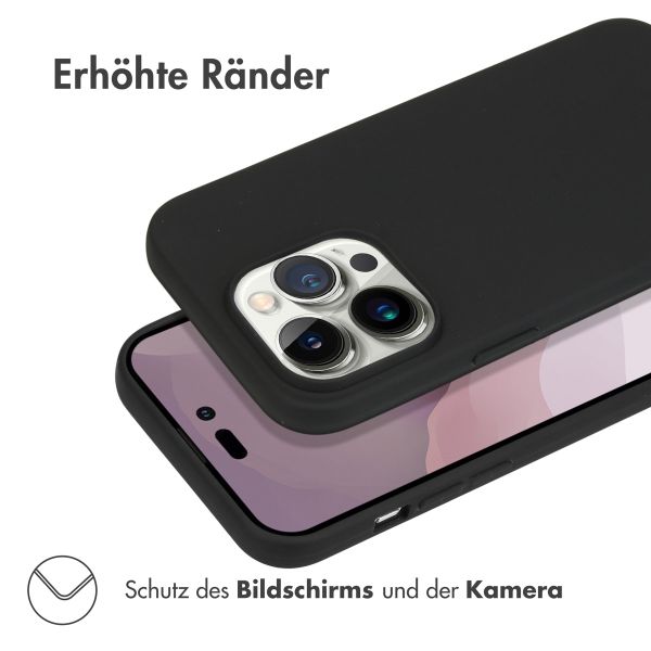 Accezz Color TPU Hülle Apple iPhone 14 Pro - Schwarz