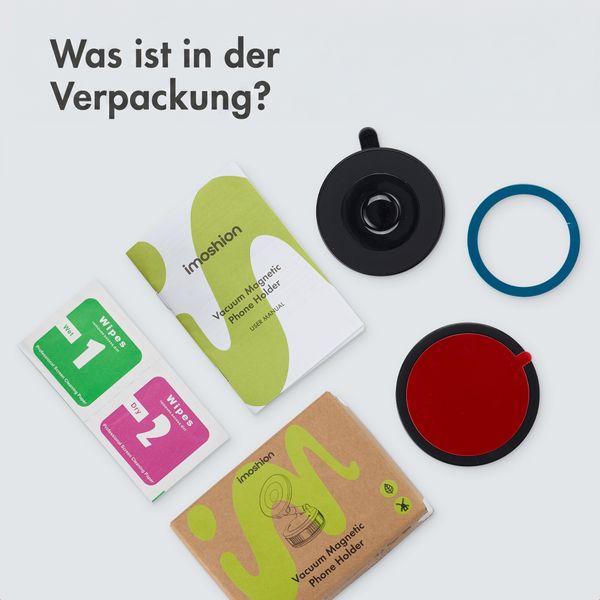 imoshion Handyhalterung Auto mit MagSafe - 360° drehbar - mit Saugnapf - magnetisch - universell - schwarz