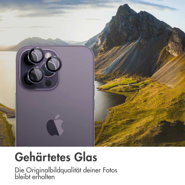 imoshion ﻿2er-Pack Objektivschutz für Kamera für das Apple iPhone 14 Pro / 14 Pro Max - Violett