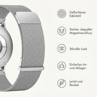 imoshion Mailändische Magnetarmband -   Universelle 18 mm Anschluss - Silber