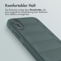 imoshion EasyGrip Back Cover für das iPhone Xr - Dunkelgrün