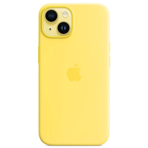 Apple Silikon-Case MagSafe für das iPhone 14 - Canary Yellow