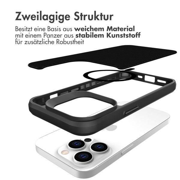 imoshion Rugged Hybrid Carbon Case mit MagSafe iPhone 14 Pro - Schwarz