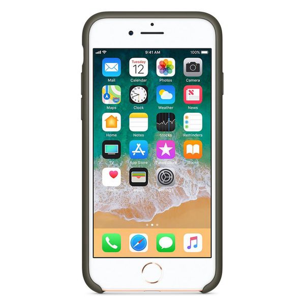 Apple Silikoncase Apple iPhone SE (2022 / 2020) / 8 / 7 - Dark Olive