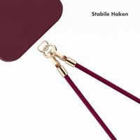 Selencia Universal Handyband mit 2 Haken - verstellbar - Bold Burgundy