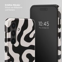 Selencia Vivid Back Cover Samsung Galaxy S24 - Art Wave Black