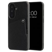 Selencia Riva Back Cover mit Kartenfach Samsung Galaxy A37 (5G) - Schwarz