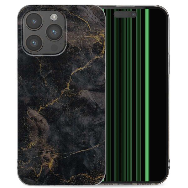 imoshion Design Hülle für das iPhone 15 Pro Max - Black Marble