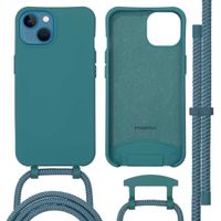 imoshion Color Backcover mit abtrennbarem Band MagSafe für das Apple iPhone 13 - Dark Green