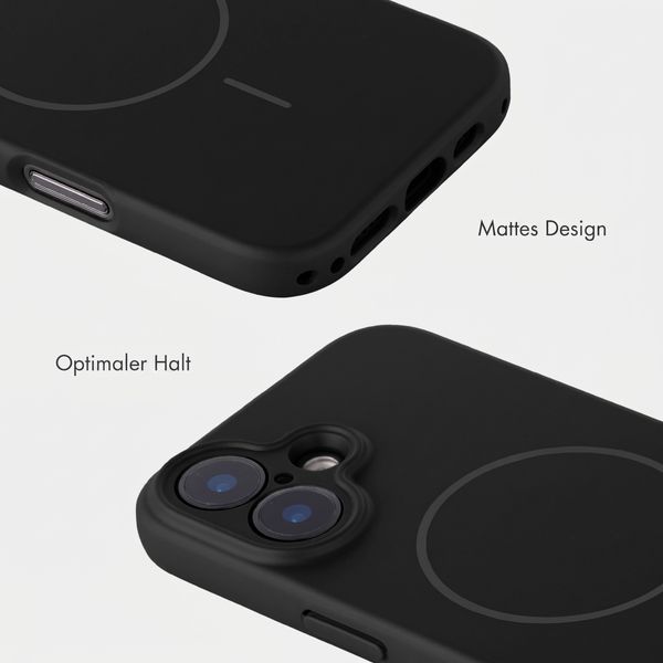 Accezz Grip Backcover mit MagSafe Apple iPhone 16 - Schwarz