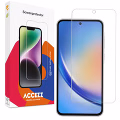 Accezz Screen Protector aus gehärtetem Glas für das Samsung Galaxy A35 / A55 - Transparent