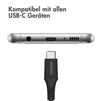 imoshion Braided USB-C-zu-USB-C Kabel - 3 Meter - Schwarz