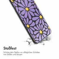 imoshion  Design Hülle für das iPhone SE (2022 / 2020) / 8 / 7 - Tropical Violet Flowers Connect