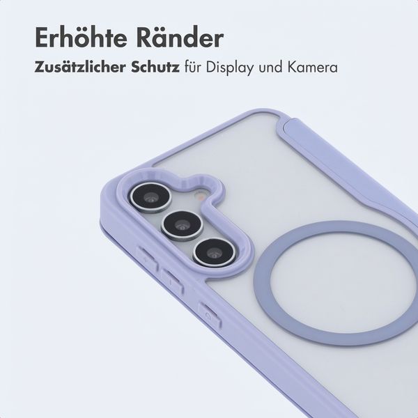 imoshion Transparente Bookcase mit MagSafe Samsung Galaxy S25 / S24 - Lila