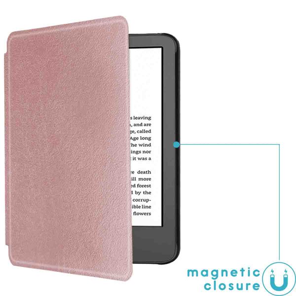 imoshion Slim Hard Case Klapphülle Amazon Kindle (2024) / Amazon Kindle (2022) 11th gen - Rosé gold