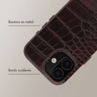 Selencia Croco Backcover mit MagSafe Apple iPhone 16 - Choco Brown