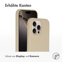 Accezz Liquid Silikoncase mit MagSafe für das Apple iPhone 16 Pro Max - Stone