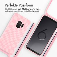 imoshion Silikonhülle design mit Band für das Samsung Galaxy S9 - Retro Pink