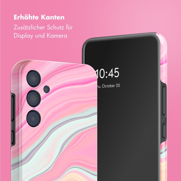 Selencia Vivid Back Cover Samsung Galaxy A35 - Pastel Lipstick Marble