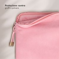 Selencia Cord Laptop Hülle 15-16 Zoll - Laptop Sleeve - Soft Blush