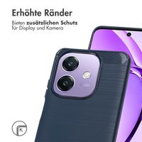 imoshion Brushed Back Cover Oppo A40 (4G) / Oppo A40M (4G) / Oppo A60 (5G) - Dunkelblau