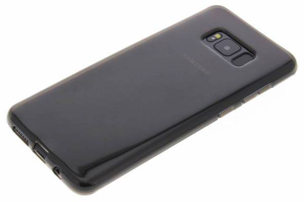 Transparente Gel Case Hülle Grau für Samsung Galaxy S8 Plus