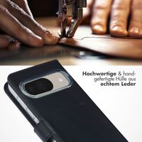 Selencia Echtleder Klapphülle Google Pixel 10 / 10 Pro - Schwarz