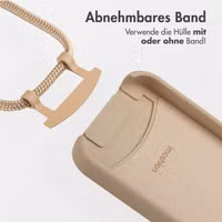 imoshion Color Backcover mit abnehmbarem Handykette und MagSafe Apple iPhone 15 Pro Max - Nude