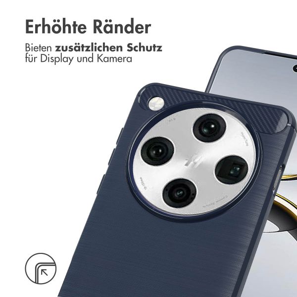 imoshion Brushed Back Cover Oppo Find X8 Pro - Dunkelblau