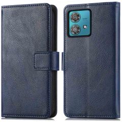 imoshion Luxuriöse Klapphülle Motorola Moto G84 - Dunkelblau