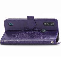Mandala Klapphülle Motorola Moto E6s - Violett