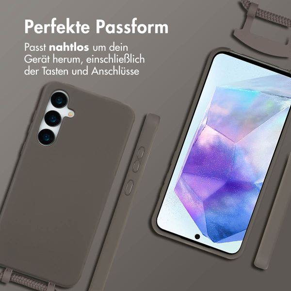 imoshion Color Backcover mit abtrennbarem Band Samsung Galaxy A55 - Black Coffee