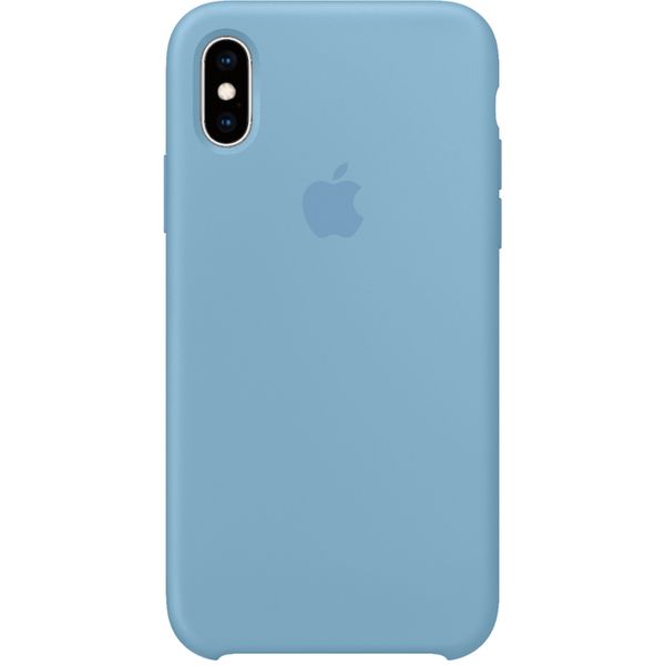 Apple Silikon-Case Cornflower für das iPhone Xs / X