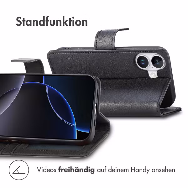 imoshion Luxuriöse Klapphülle Apple iPhone 17 - Schwarz