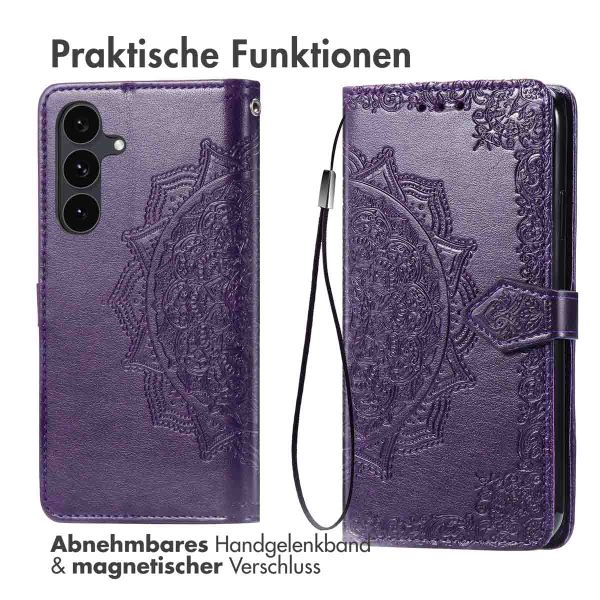 imoshion Mandala Klapphülle Samsung Galaxy S25 FE - Violett