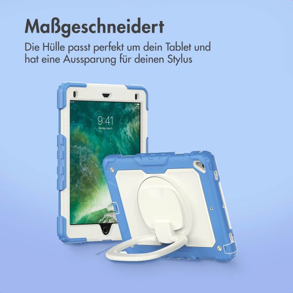 imoshion Rugged Kindersicher Schutzhülle Apple iPad 6 (2018) 9.7 Zoll / iPad 5 (2017) 9.7 Zoll / Air 2 (2014)/Air 1 (2013) - Blau