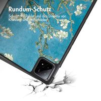 imoshion Design Trifold Klaphülle für das Xiaomi Pad 6S Pro 12.4 - Green Plant