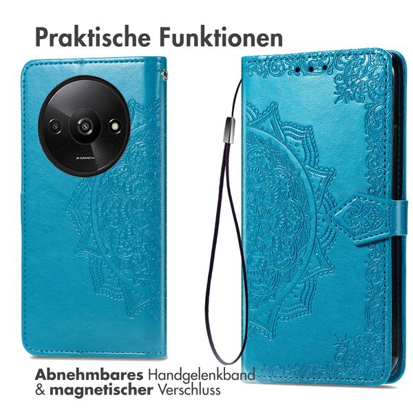 imoshion Mandala Klapphülle Xiaomi Redmi A3 - Türkis