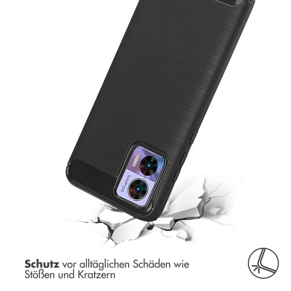 imoshion Brushed Back Cover für das Motorola Moto Edge 30 Neo - Schwarz