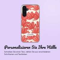 Personalisierte Hülle mit Blumen Samsung Galaxy A52(s) (5G/4G) - Transparent