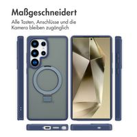Accezz Ring Stand Backcover mit MagSafe Samsung Galaxy S25 Ultra - Blau