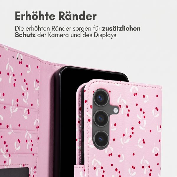 imoshion Design Klapphülle Samsung Galaxy S24 - Blush Berries