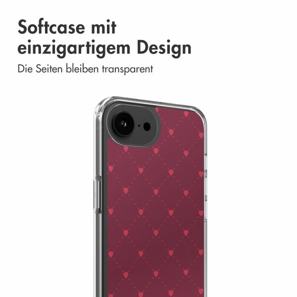 imoshion Design Hülle Apple iPhone 16e - Crush Check Coral Dust