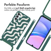 imoshion SilikonHülle design mit Band Samsung Galaxy A15 (5G/4G) - Petrol Green Groovy